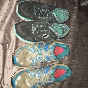 New balance and sketchers shoes